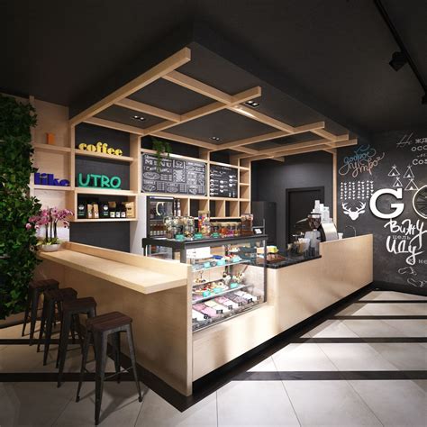 Cafe In Minsk Belarus On Behance Coffee Shop Design Cafe Shop