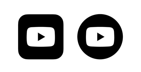 Black Youtube Logo Vector Youtube Icon Vector Youtube Symbol Free