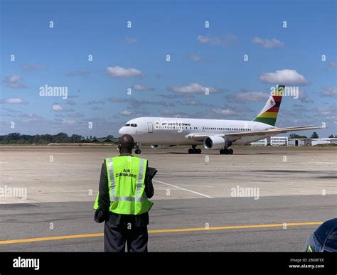 Harare Zimbabwe 20th Apr 2020 A Charter Flight Loaded With Medical