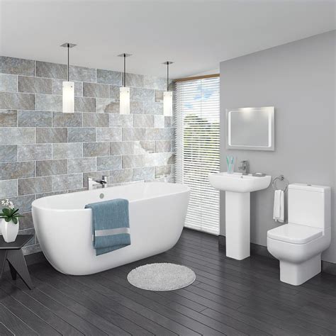 Shop The Gorgeous Pro 600 Modern Free Standing Bath Suite And Transform