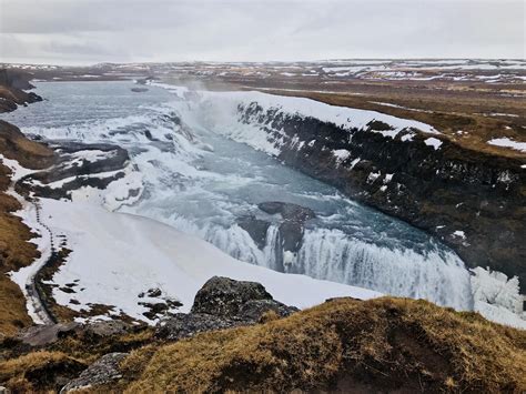 Gullfoss Waterfall Iceland In March 4032x3024 Oc Ifttt