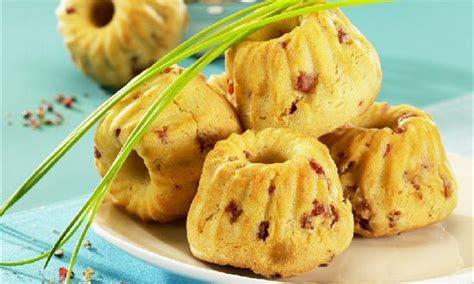 Mini -Gugelhupfe mit Schinken aus der Silikonform Rezept
