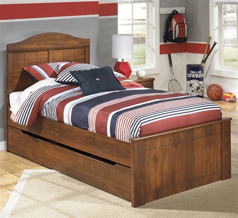 Dorel home furnishings dorel dhp halle upholstered daybed and trundle sofa bed fits twin size mattress of. Ashley Signature Design Barchan Twin Panel Bed with ...