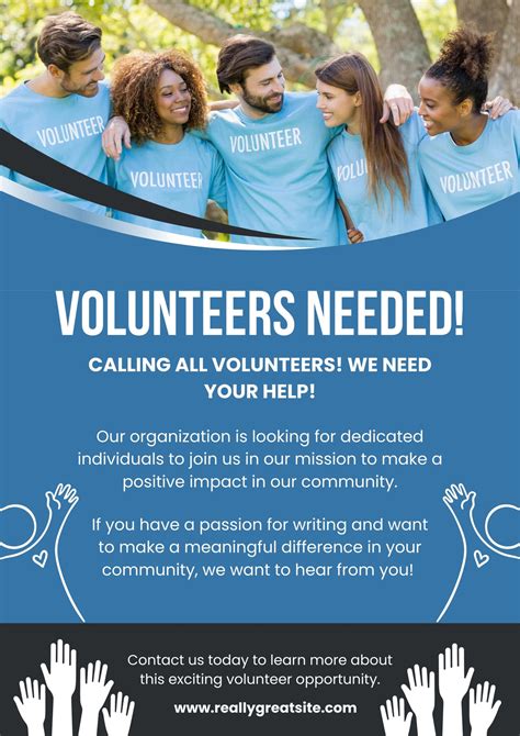 Volunteers Wanted Poster Template