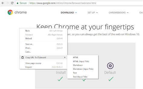 Copy Url To Clipboard Chrome Web Store