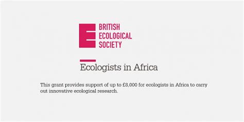 British Ecological Society Bes Grant For Ecologists In Africa 2024