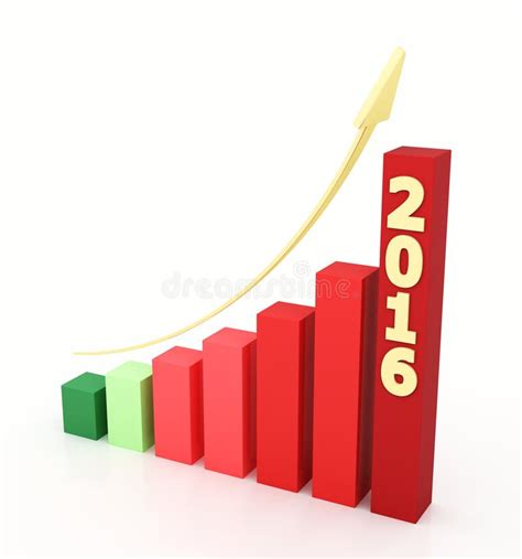Grafico 2016 Di Crescita Illustrazione Di Stock Illustrazione Di