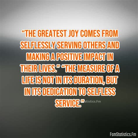 Selfless Service Quotes Fsmstatisticsfm