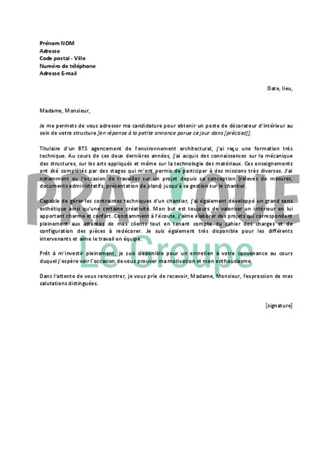 Lettre de motivation architecte d'intérieur  laboitecv.fr
