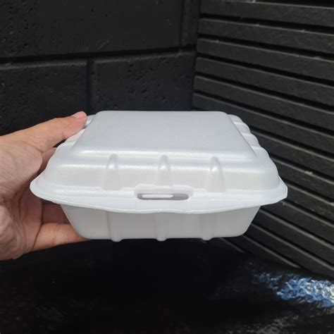 Jual Styrofoam Foam Lunch Box Kotak Makan Gabus Nasi Besar Sterofoam Kcs Shopee Indonesia