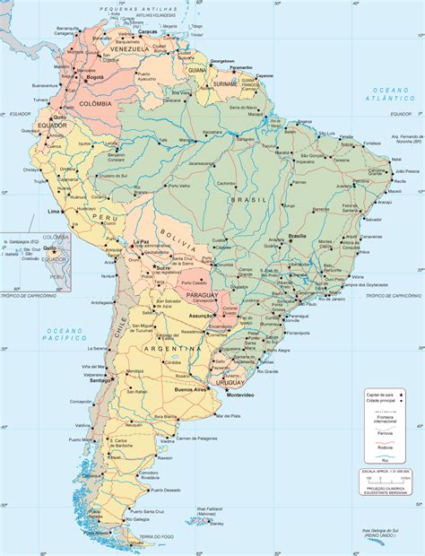 America Do Sul Desenho