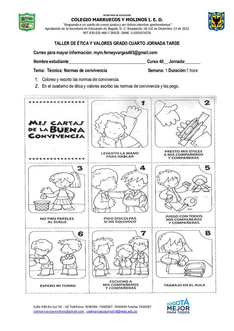 Actividades Actividades Sobre Valores Etica Y Valores