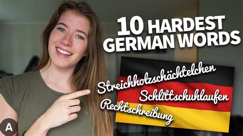 The 10 Hardest German Words To Pronounce Youtube