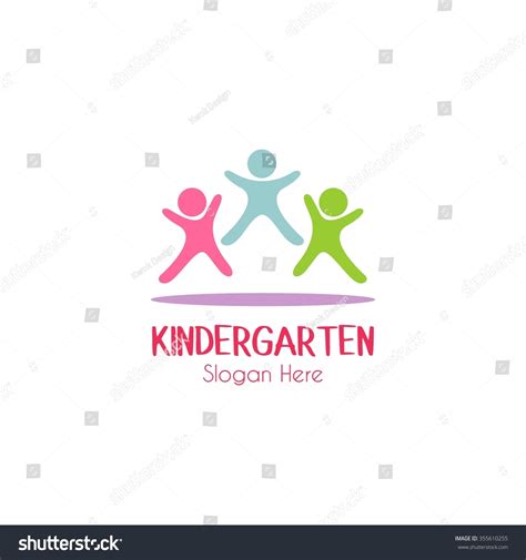 Play Designkids Logokindergarten School Logolearning Educationvector