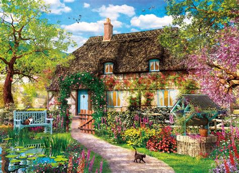 The Old Cottage By Dominic Davison 1000 Piece Jigsaw Puzzle Asterisk