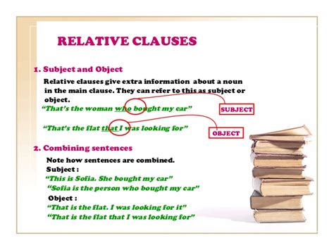 (see a list of all the exercises about relative clauses here.) we can use relative clauses to join two english sentences, or to give more information about something. Relative clauses