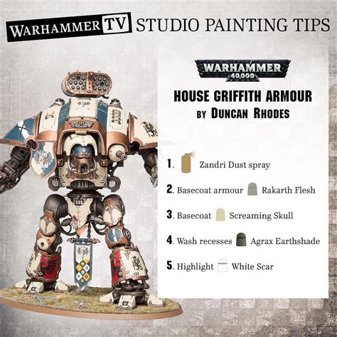 A Warhammer Figure Is Shown With Instructions For How To Paint It