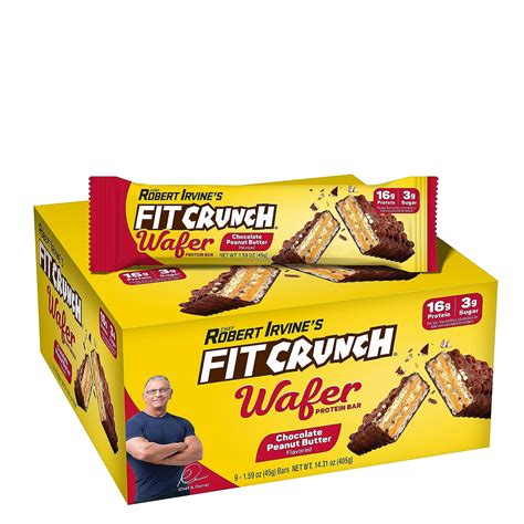 Fit Crunch Wafer Protein Bars Designed By Robert Irvine 16g Of
