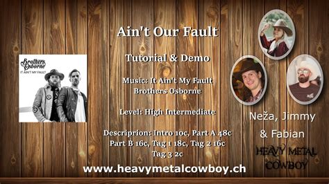 Ain T Our Fault Turorial Demo Catalan Line Dance Youtube