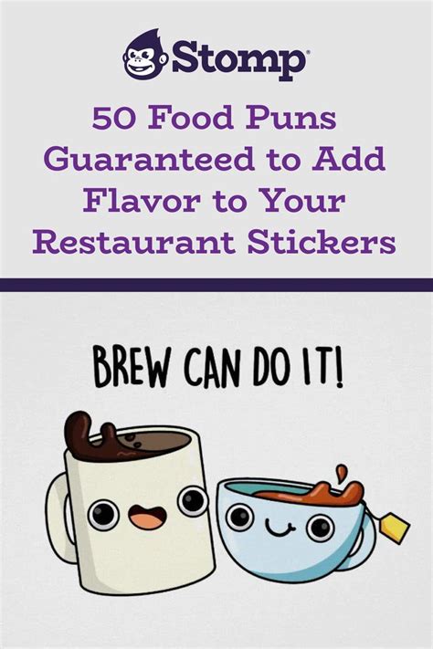 Food Puns Guaranteed To Add Flavor To Your Restaurant Stickers In Food Puns Flavors