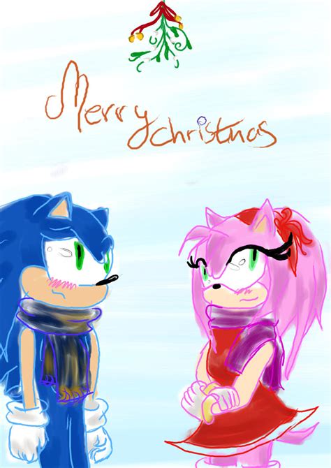Sonic X Amy Merry Christmas By Shadowninja3 On Deviantart