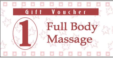 full body massage voucher