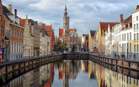 Загнивающий запад во всей красе Скачать обои города, брюгге, , бельгия, канал из раздела Города, в разрешении 2560x1600