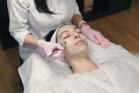 Rejuvenating Facial Treatment Stock Image Image Of Electrostimulation Procedure 133602115