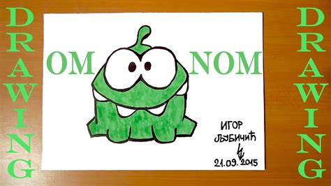 How To Draw Om Nom From Cut The Rope Easy Draw Easy Stuff But Cool