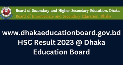 Bd Hsc Result 2023 Direct Link Dhaka