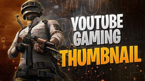 How To Make Gaming Thumbnail Design In Photoshop Pubg Gaming
