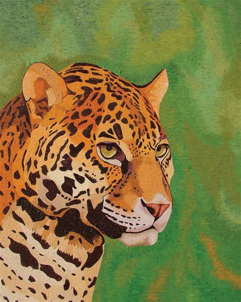 Jaguar Painting By Péter Antos Saatchi Art