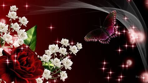 Roses And Butterfly Wallpapers Wallpaper Cave