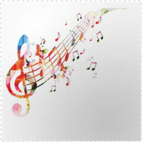 Colourful Music Notes Colorful Music Symbols Music Notes Music Notes