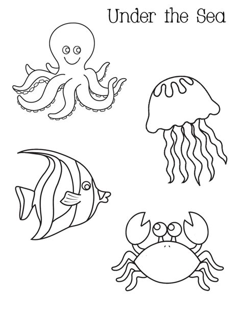 Coloring Pages Of Under The Sea Printable Coloring For Kids
