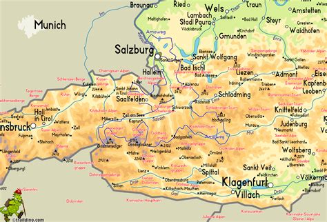 Salzburger Map Travelsfinderscom