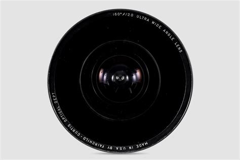 Cinerama Fairchild-Curtis 160-degree ƒ/2 ultra wide-angle lens used to ...