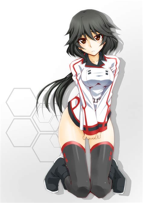 Mutsuki Ginji Orimura Chifuyu Infinite Stratos 10s 1girl Black