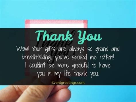 20 Best Thank You Note For T Message And Wording Events Greetings