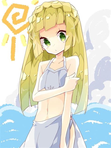 Bikini Lillie in the Water Pokémon Sun and Moon Pokemon sun Pokemon Pokemon characters