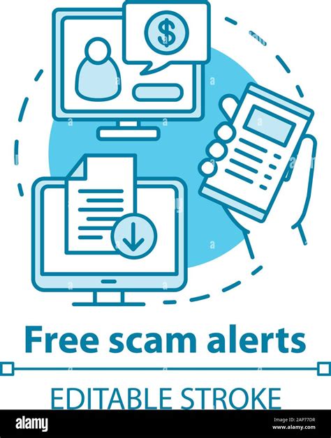 Free Scam Alerts Concept Icon Information About Financial Criminal
