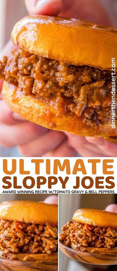 Classic Sloppy Joes In 20 Minutes With A Homemade Tomato Gravy And Bell Peppers On Hambu