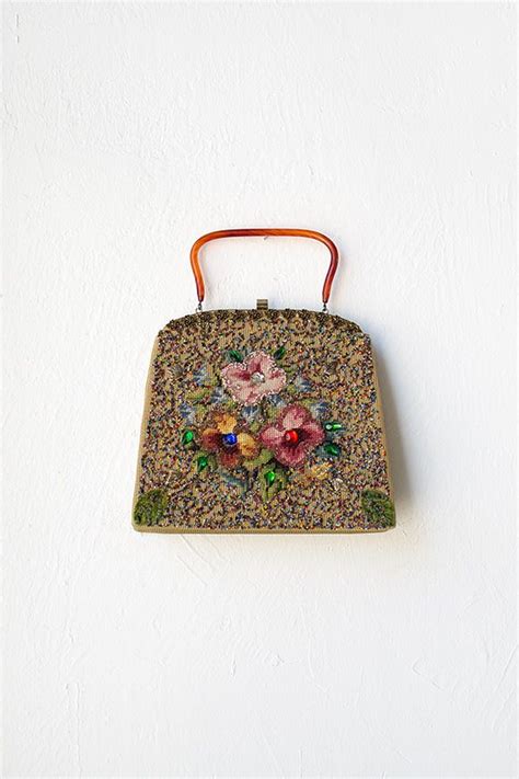 Vintage 1950s Beaded Floral Frame Purse Ohh My Goodnessmy Favourite