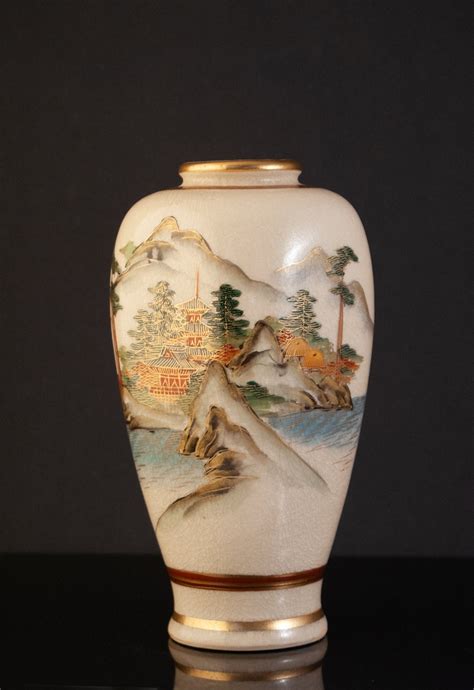 Rare Antique Japanese Satsuma Vase By Famous Artist Gyozan C S Etsy