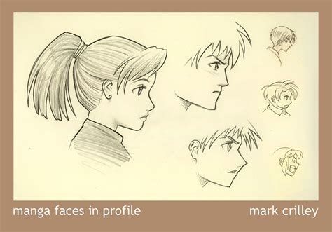 Manga Faces In Profile By Markcrilley On Deviantart Anime Drawings