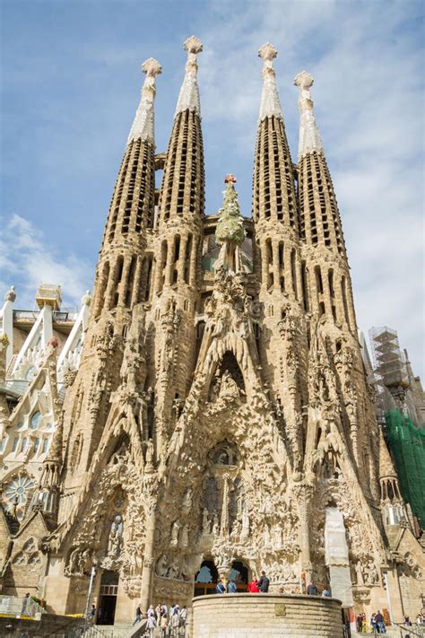 View Of The Sagrada Familia Cathedral Designed By Antoni Gaudi In