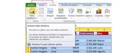 Microsoft Excel 2010 ¿qué Es Y Cómo Crear Una Tabla Dinámica