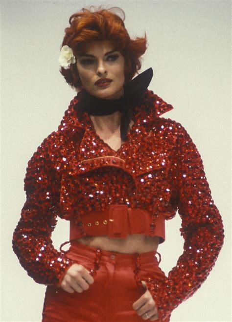 Linda Evangelista Walked For Dandg 1992 Dolce And Gabbana Runway Linda