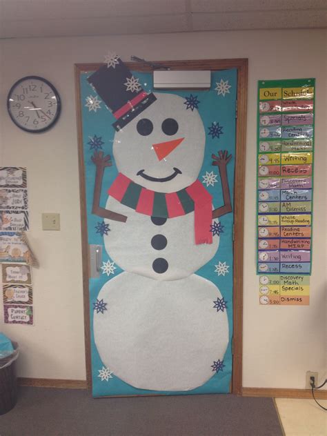 Snowman Classroom Door Door Decorations Classroom Classroom Door