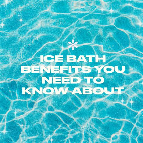 Ice Bath Benefits You Need To Know About The Skinny Confidential